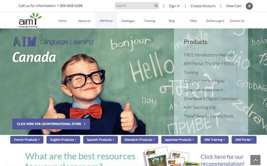 AIM Language Learning - Homepage