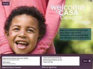 The CASA Caregiver app on the iPad
